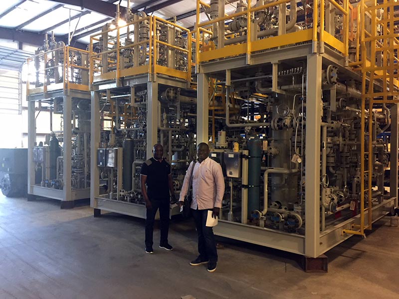 Harry Agbo with the Nigerian National Petroleum Corporation and Lukman Wahab with Mobil Producing Nigeria