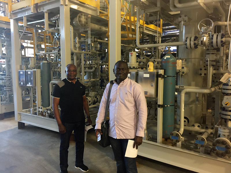 Harry Agbo with the Nigerian National Petroleum Corporation and Lukman Wahab with Mobil Producing Nigeria