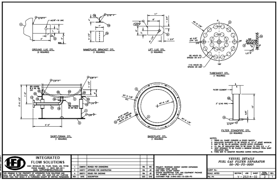 AECOM fuel gas separation system
