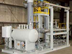 oil pipeline pressure relief system skid