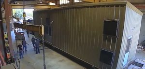 industrial relocatable steel frame modular pump house